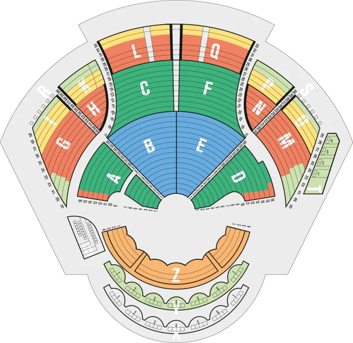 Schematic representation of the hall plan