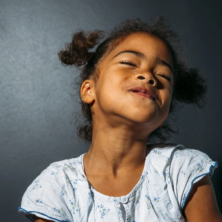 Ein glückliches Mädchen